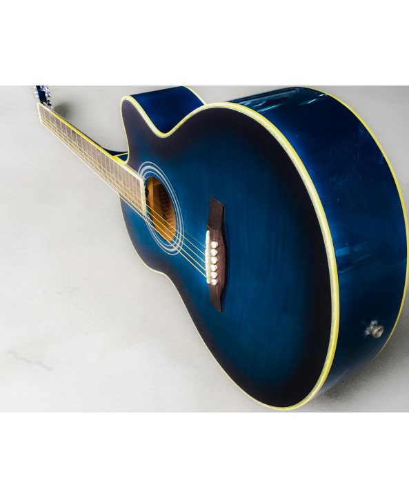 AXE ACOUSTIC GUITAR W/CUTAWAY BLUE BURST
